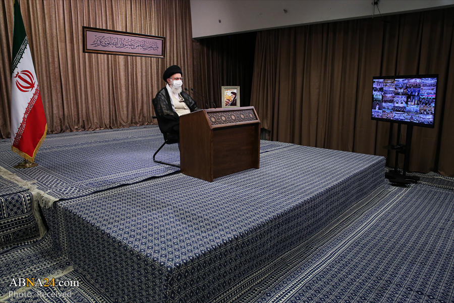 Photos: Imam Khamenei's speech in a ceremoney honoring veterans of Sacred Defence 