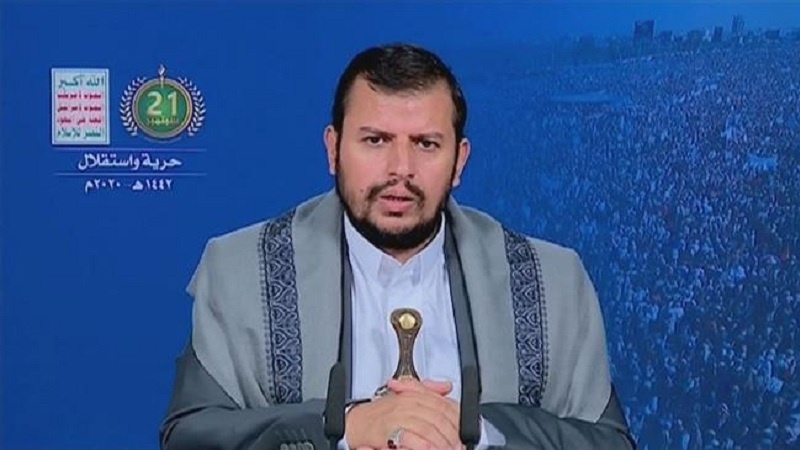 انصار اللہ کے سربراہ کی یمن کے معاملات میں امریکہ کی مداخلت پر کڑی تنقید
