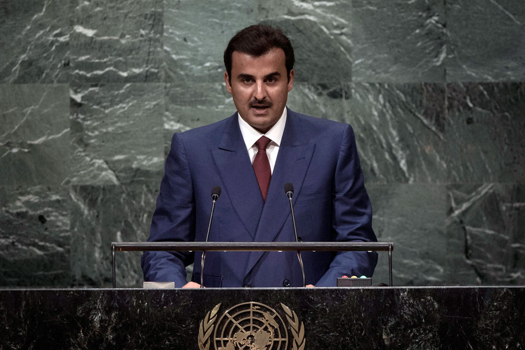 أمير قطر يشن هجوما على "الاحتلال الاسرائيلي" أمام الجمعية العامة