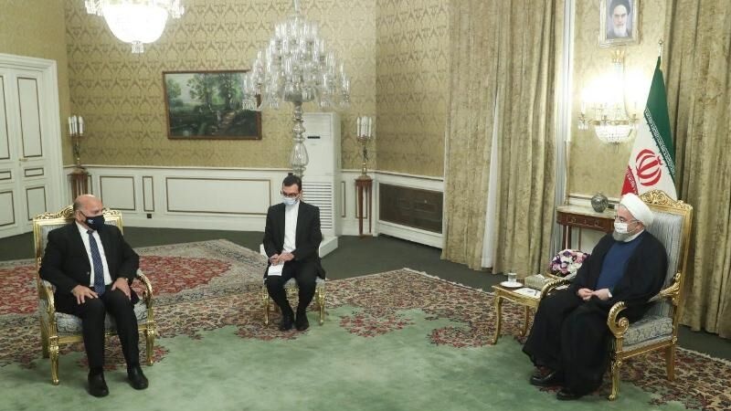 Le président Rouhani reçoit Fuad Hussein