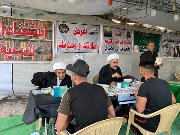 مكتب آية الله اليعقوبي يتفقد المواكب الحسينية الممتدة على طول طريق الزائرين 