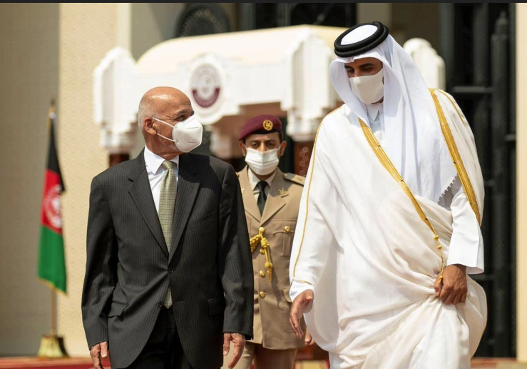 أمير قطر والرئيس الأفغاني يبحثان العلاقات بين الدولتين والوضع في أفغانستان