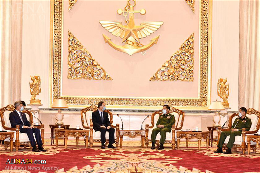 တပ္မေတာ္ ကာကြယ္ေရးဦးစီးခ်ဳပ္ႏွင့္ တ႐ုတ္ ကြန္ျမဴနစ္ပါတီ ဗဟိုေကာ္မတီႏိုင္ငံေရးဗ်ဴ႐ို အဖြဲ႕ဝင္တို႔ ေတြ႕ဆုံ