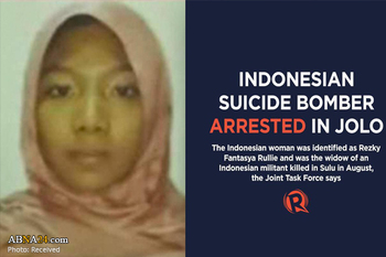 ফিলিপাইনে আত্মঘাতী নারী আটক