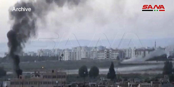 Un enfant martyr dans une attaque menée par l’occupation turque aux roquettes et à l’artillerie contre la localité d’Ain Issa dans la banlieue de Raqqa