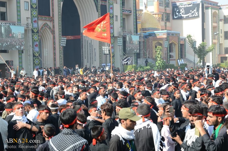 تقرير مصور/ أربعينية الامام الحسين (ع) في كلية "العروة الوثقى" بمدينة لاهور الباكستانية