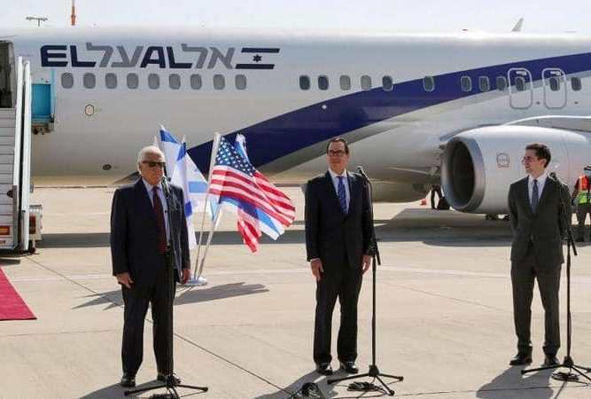 برفقة وزير الخزانة الأميركي.. وصول وفد إسرائيلي إلى البحرين