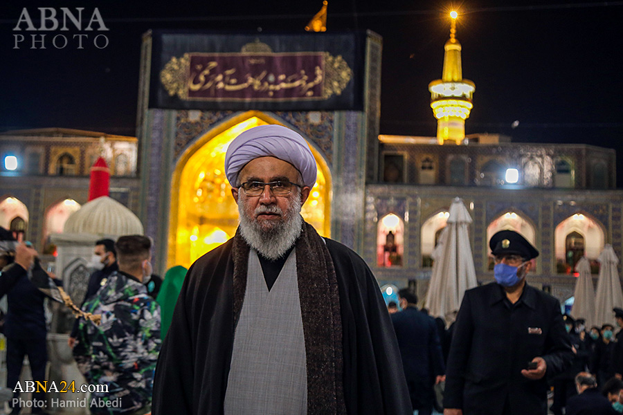 تقرير مصور/ أمين عام المجمع العالمي لأهل البيت (ع) بليلة استشهاد الامام الرضا (ع) في حرمه