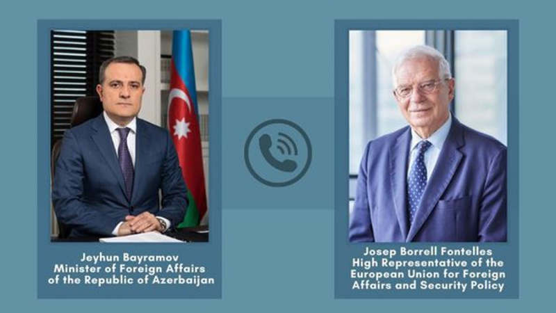 Бајрамов вә Боррел Гарабағ мүнагишәсини арашдырыблар