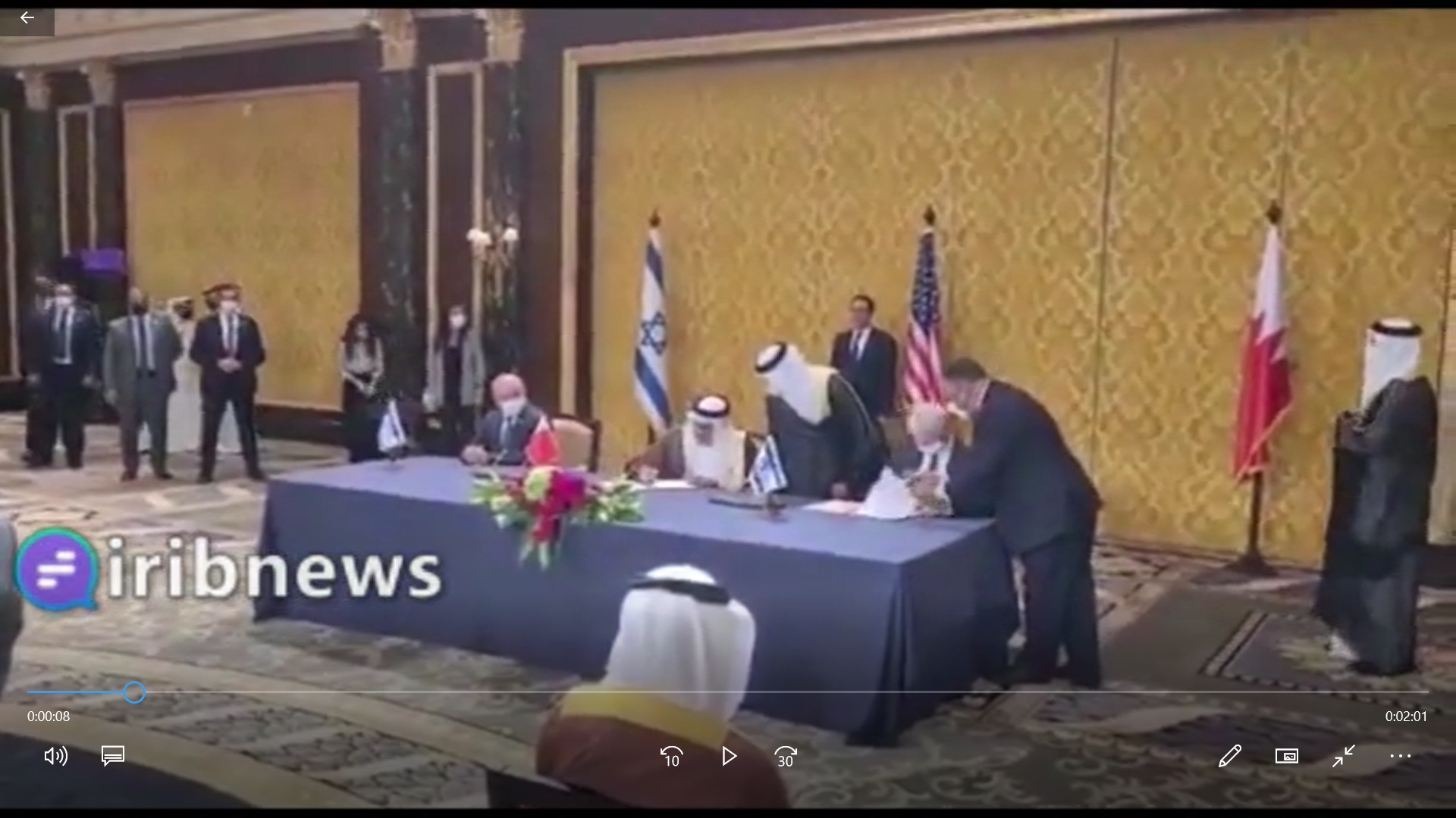 Baremenses protestam contra a normalização das relações com Israel