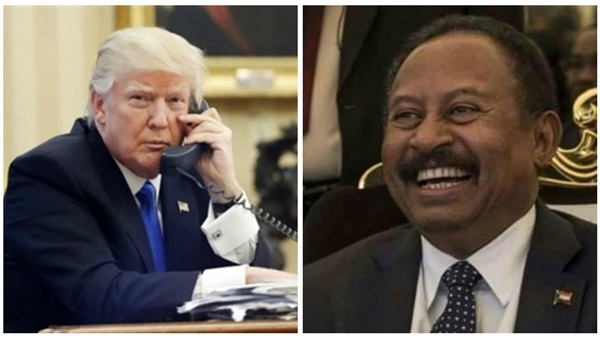 ترامب يعلن عن اتفاق السودان وإسرائيل على تطبيع العلاقات