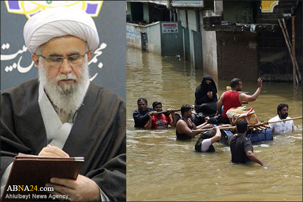 حیدرآباد میں سیلاب سے متاثرہ افراد کے ساتھ اہل بیت(ع) عالمی اسمبلی کے سیکرٹری جنرل کا اظہار ہمدردی