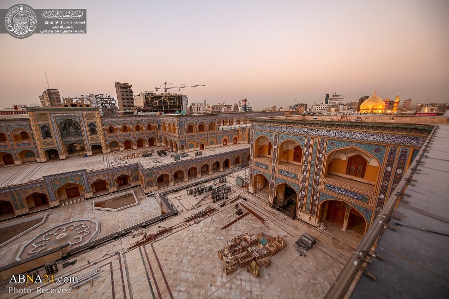 Photos: Islamic architectural paintings in Sayyida Fatima Courtyard Project; technical and engineering services ongoing