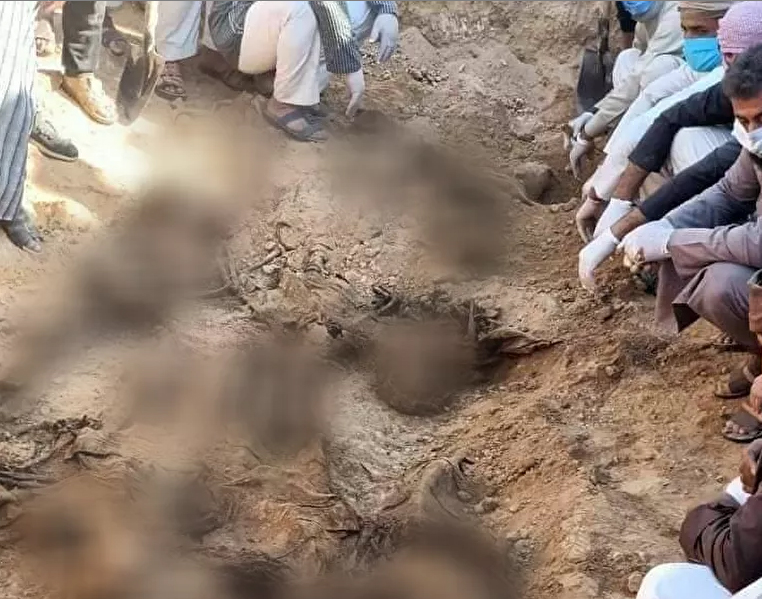 اكتشاف مقبرة جماعية لأبناء القبائل العربية قتلهم "داعش" الوحشي شرقي سوريا