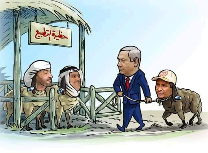 کاریکاتیر / هكذا يسحب نتنياهو قادة العرب الى التطبيع مع الاحتلال الاسرائيلي