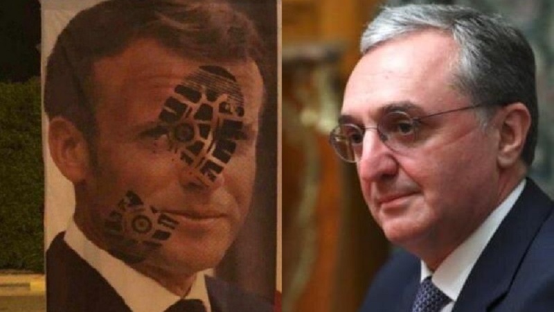 Ermenistan Macron'a destek verdi