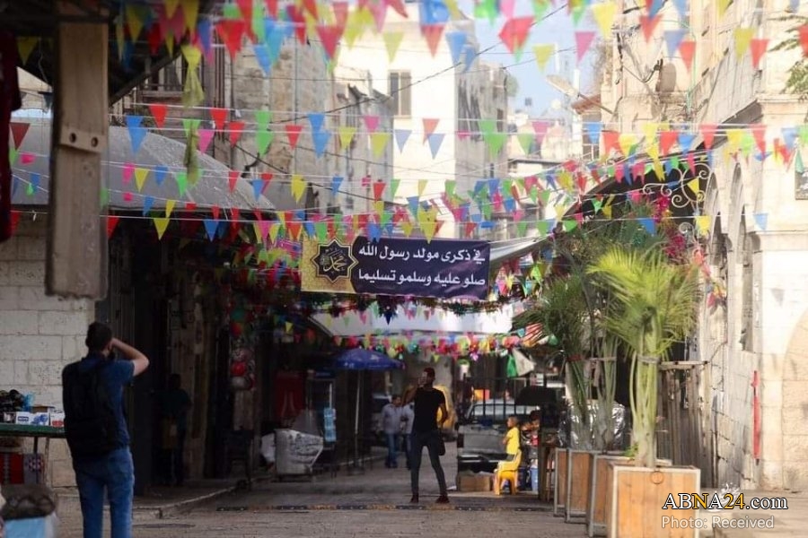 Photos: Palestinians celebrate Birthday of Prophet Muhammad in Nablus, north of occupied West Bank