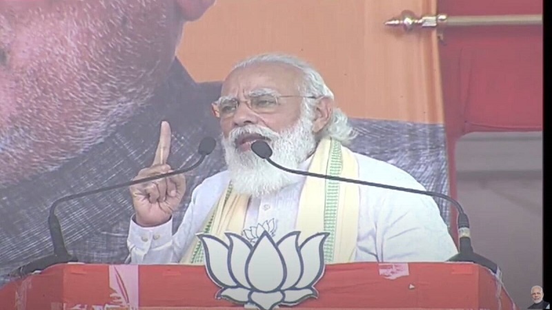 छपरा रैली में मोदी ने पूर्व सरकार को जंगलराज बताया, युवाओं से की अपील