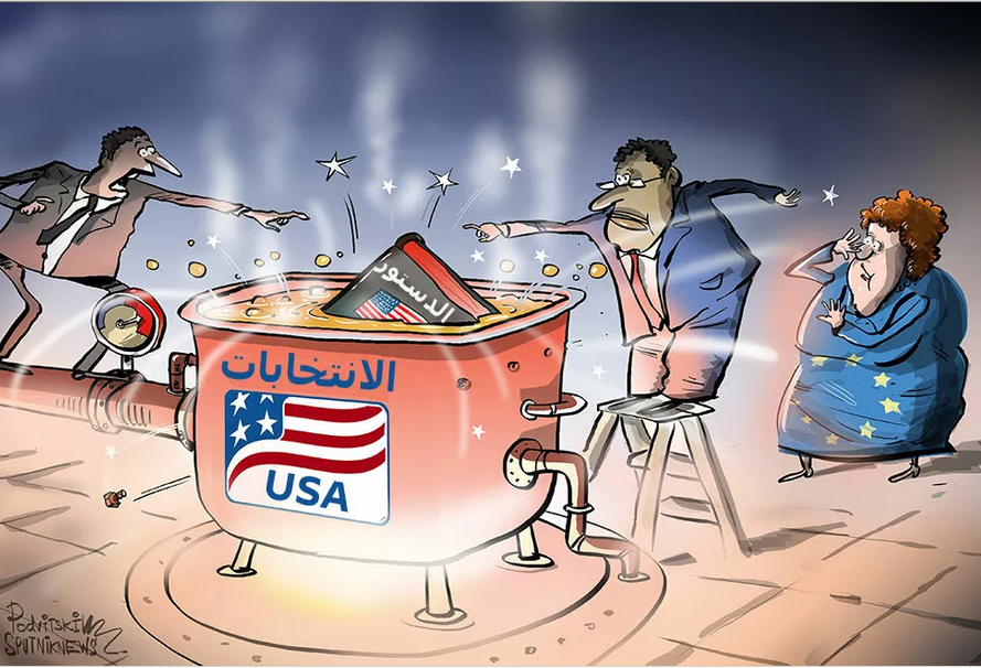 کاریکاتیر / الانتخابات الامريكية !