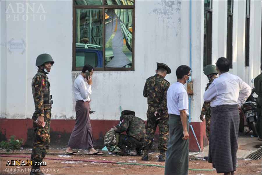 ပဲခူးတိုင္း ေ႐ြးေကာက္ပြဲေကာ္မရွင္ အဖြဲ႕ခြဲ႐ုံး ေပါက္ကြဲမႈ  အသံျမည္ သည့္ မိုင္း ျဖစ္ႏိုင္ဟု တာဝန္ရွိသူေျပာ