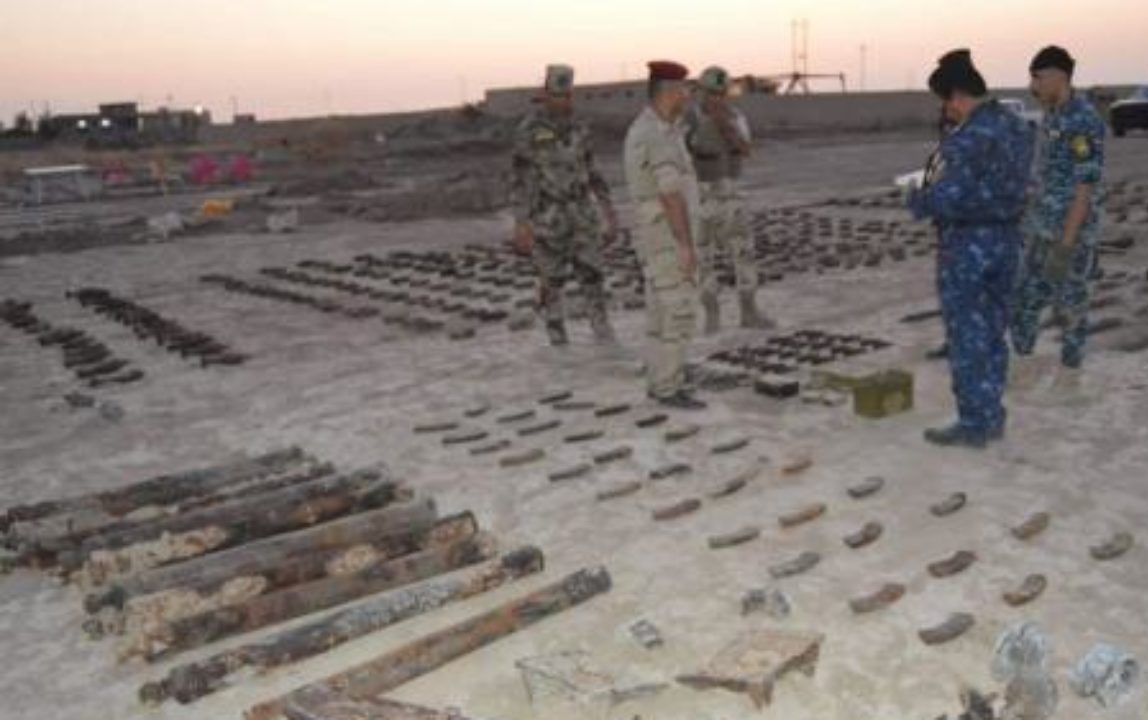 ضبط عشرات قنابر الهاون في جزيرة البغدادي غربي الأنبار