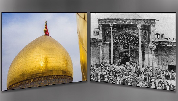 ما بين قبة مرقد الإمام الحسين (ع) وقبة مسجد الصخرة في القدس