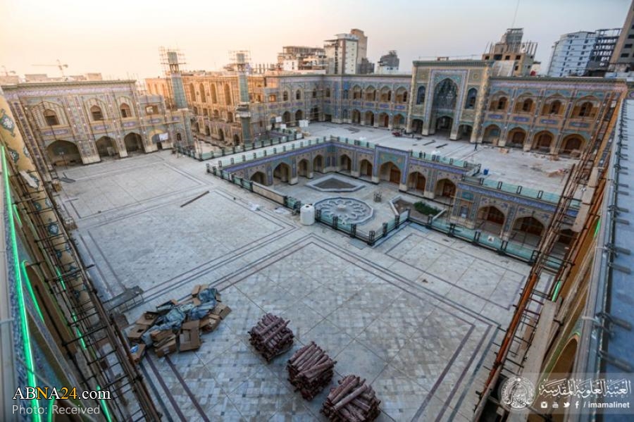 Photos: Resumption of work at Sahan (Courtyard) Fatima Zahra, Najaf