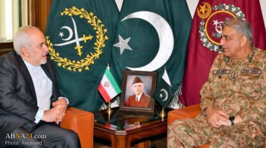 Iran’s top diplomat, Senior Pakistani Army Chief discuss defense, security cooperation 