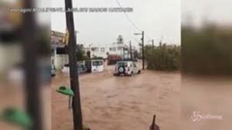 Alluvione a Creta, strade come fiumi e case danneggiate