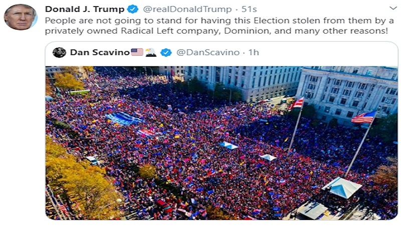 Trump: Sahte Medyalar Büyük Toplanmaları Göstermiyorlar.