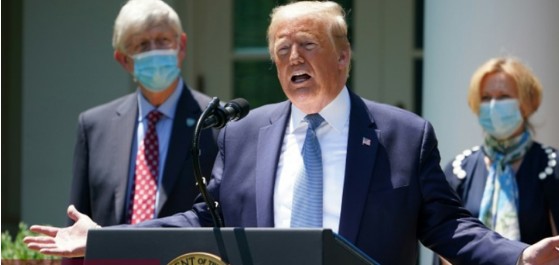 Трамп коронавирус ваксининдән тәблиғат васитәси кими истифадә едир