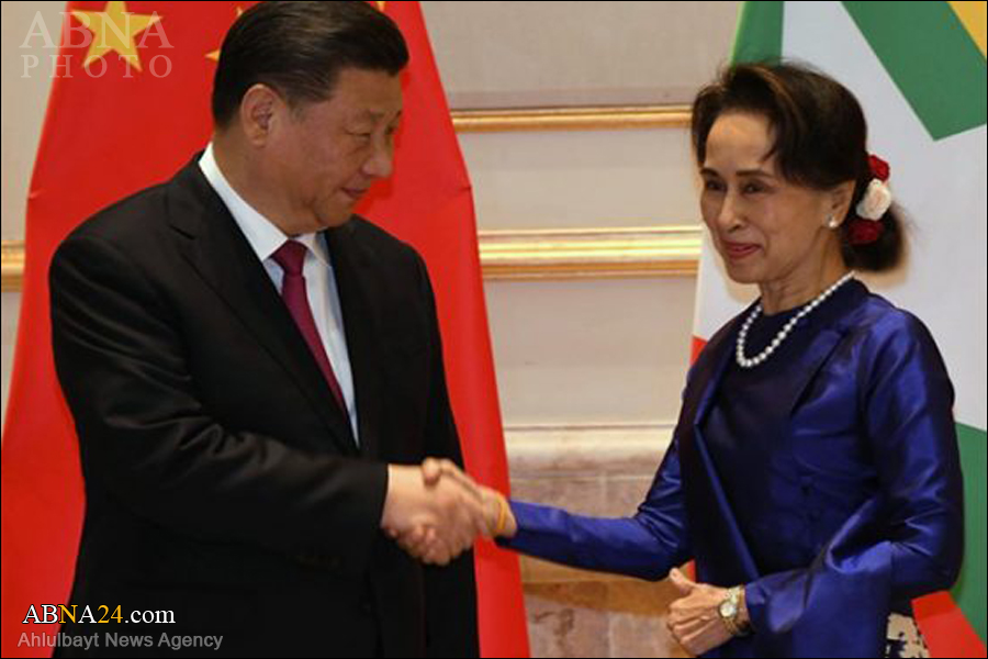ေဒၚေအာင္ဆန္းစုၾကည္  ဦးေဆာင္ သည့္ NLDပါတီ အႏိုင္ရသည့္ အေပၚ တ႐ုတ္သမၼတ ခ်ီးက်ဴး ဂုဏ္ျပဳ