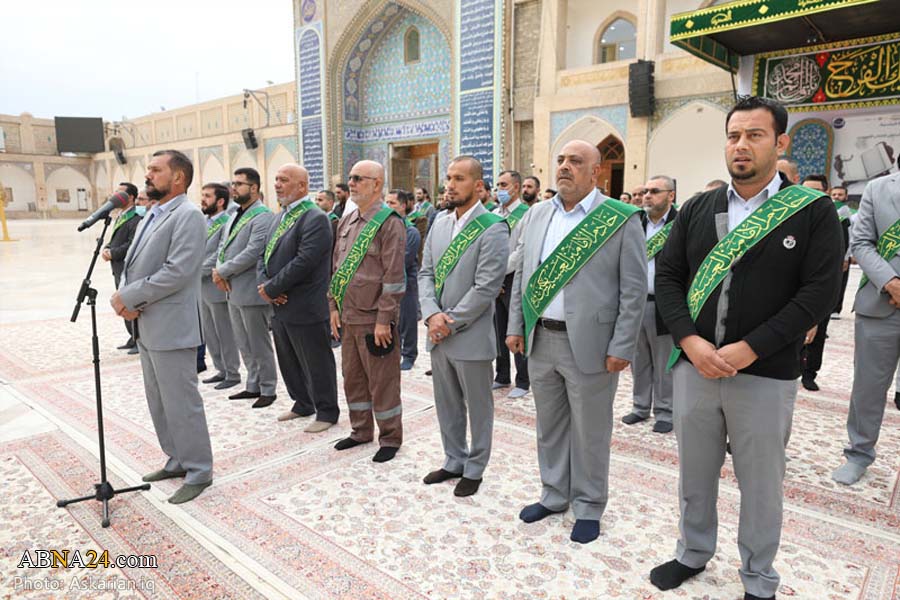 تقرير مصور / إجراء مراسم الزيارة الخاصة في حرم الامامين العسكريين (ع)