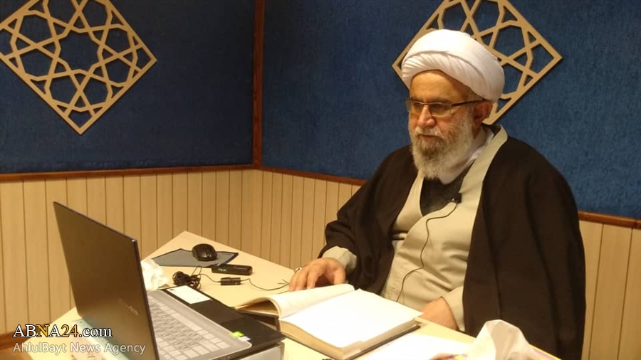 آية الله رمضاني: العلامة الطباطبائي لم یکن مفسرا للقرآن فحسب، بل عاملا به/ تحصيل العلم دون التهذيب حجاب/ على طلبة العلم أن يأنسوا بالكتاب