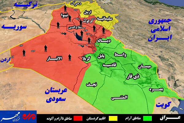 شانە نووستووەکانی داعش لە کام ناوچەکانی عێراقن؟