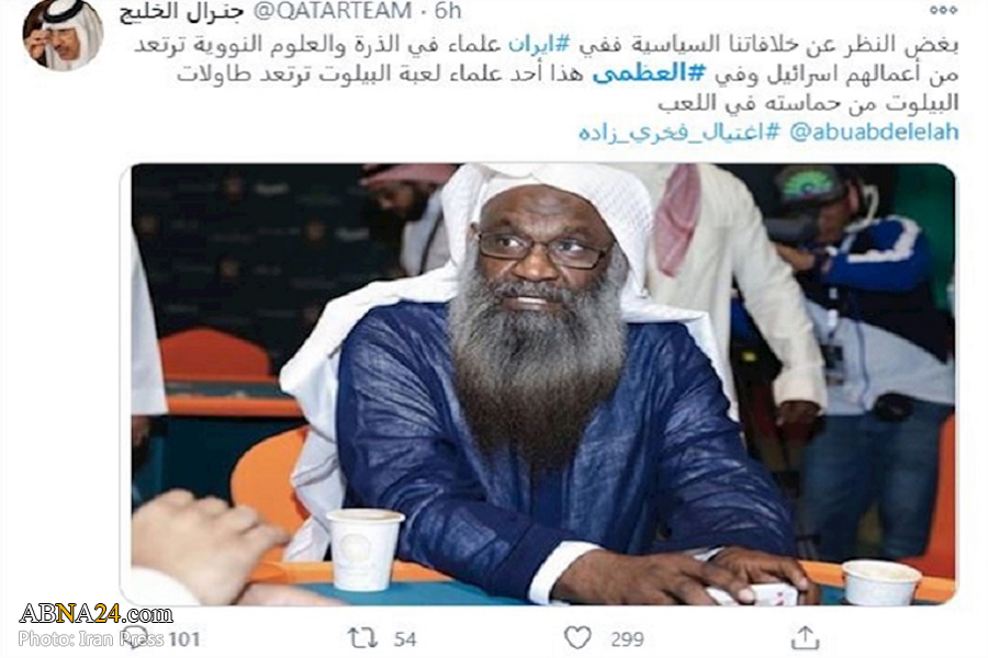 Activities of Iranian scientists terrify Tel Aviv: Qatari activist