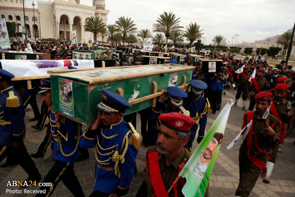 Photos: Funeral of Yemeni army, Ansarullah martyrs