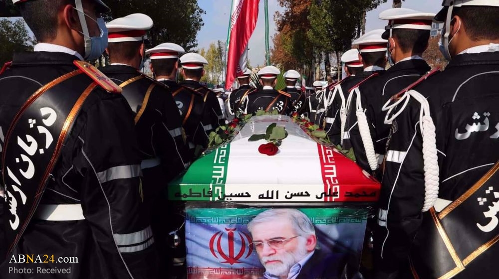 Nuclear scientist 'Fakhrizadeh' laid to rest in Tehran's Imamzadeh Saleh as Iran vows to continue his work 