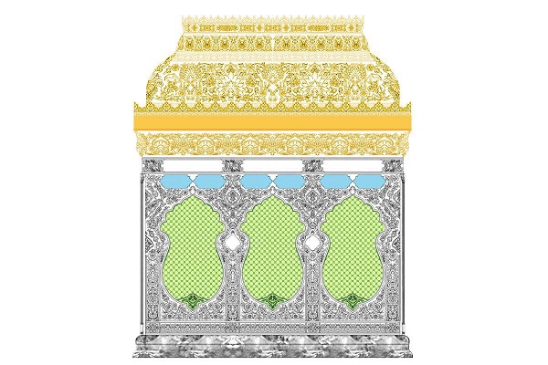 المصادقةُ على التصميم النهائيّ لشبّاك مرقد السيّدة زينب (عليها السلام) 