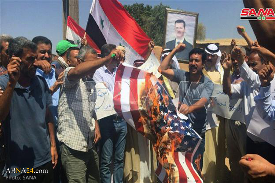 Protesters call for withdrawal of US forces from Syria's Hasakah