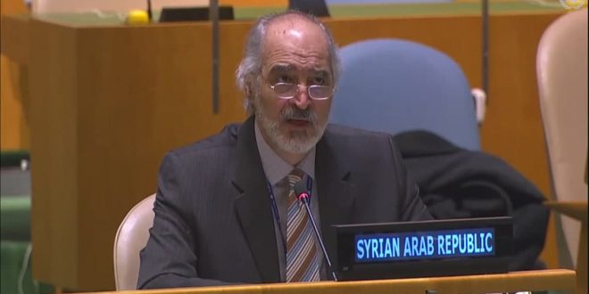 Jaafari : La Syrie réclame aux Nations unies de mettre leurs résolutions en application pour mettre fin à l’occupation israélienne des territoires arabes occupés