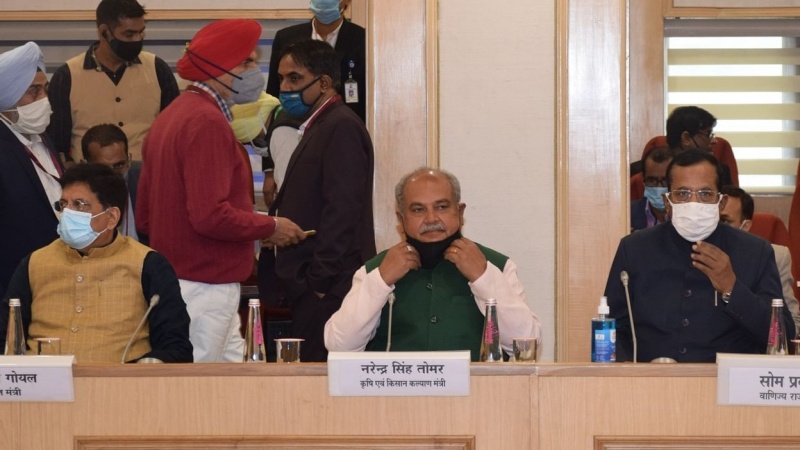 सरकार और किसानों के बीच वार्ता में फिर बात नहीं बनी, नए कृषि क़ानून वापस लेने की मांग पर अड़े किसान