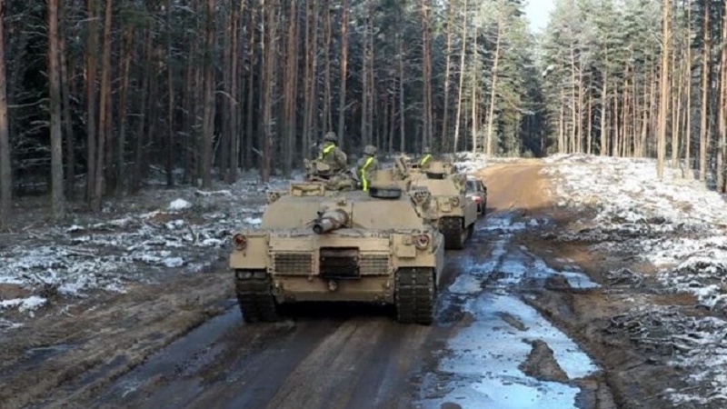 Передвижения американской бронетехники вблизи белорусской границы
