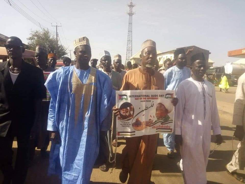 Photos: Free Zakzaky protest in Zaria, Nigeria 4th Dec. 2020