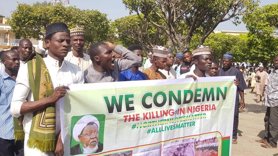Photos: Free Zakzaky protest in Abuja, Nigeria 4th Dec. 2020