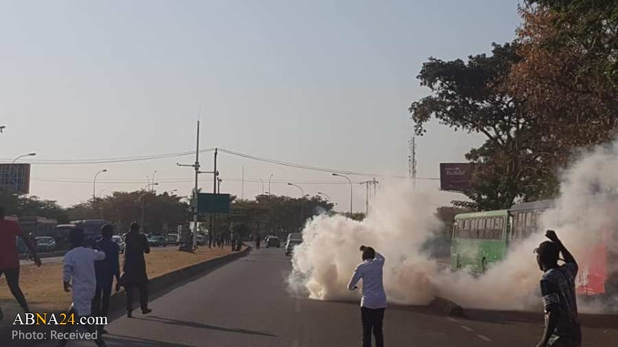 Photos: Security forces attack 'Free Zakzaky' peaceful protest in Abuja