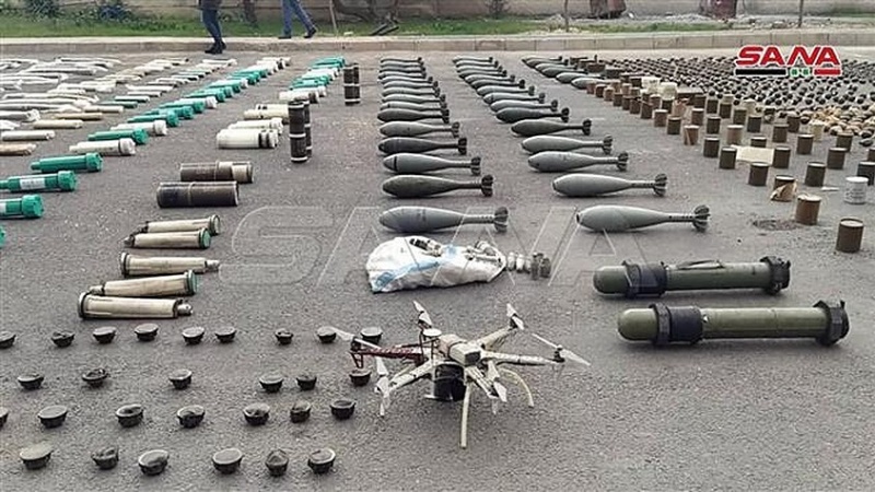 Syrische Armee findet im Süden, von Israel hergestellte Waffen