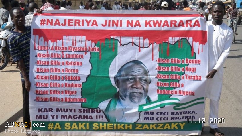 Protesters in Kano demand Justice & Freedom to Sheikh Zakzaky, his wife