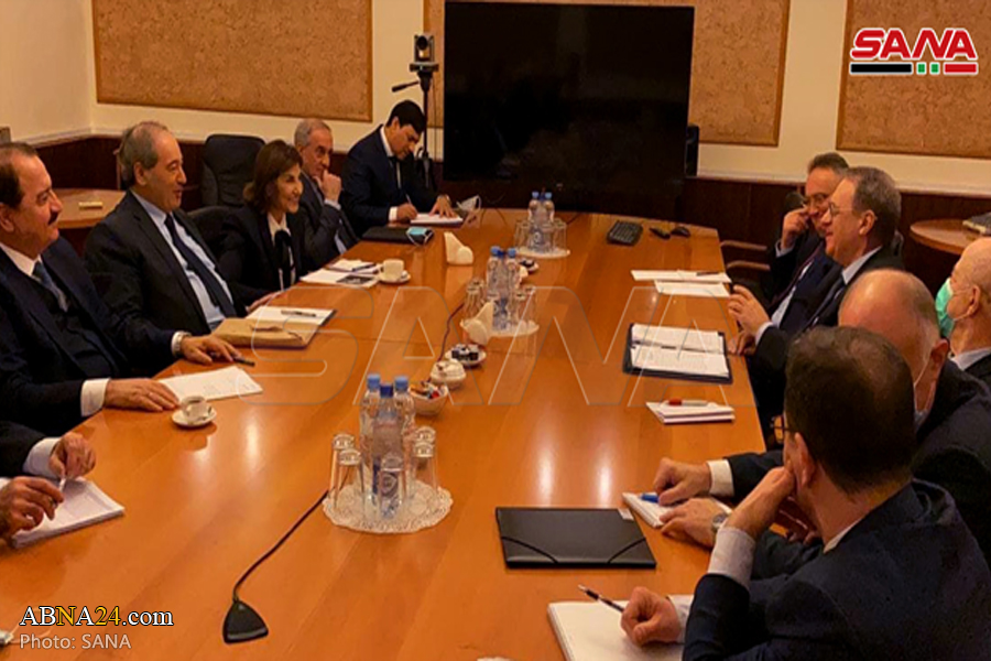 Syrian, Russian diplomats discuss latest developments in Syria
