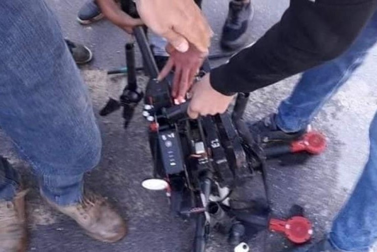 Un drone israélien abattu par les jeunes palestiniens